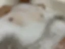 tanned pussy in a bubble bath