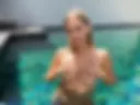 Naked in the pool