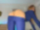 blue costume aestetic flashing