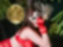 red lingeie and  in mask