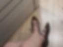 Foot fetish. Long-toed feet, lots of shoes