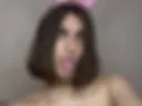 crazy bunny with naked boobs