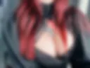 altushka with black lipstick