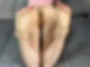 Legs bare and in socks