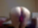 My dick and ass in red thong erotic