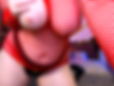 Tits in red fishnet