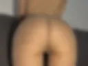 ass in beige tights
