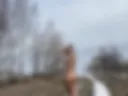 Walking naked in the forest
