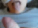 Cum on face and tits