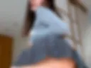 Topless and spy under skirt