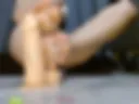 1 bare feet. dildo 600t