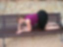 Je me gode sur un banc public