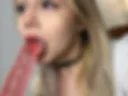 playing with a dildo a little
