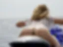 At sea