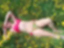 In a swimsuit))