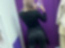 Ass in black jeans