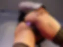 Anal plug in Doggy Stile position Visible pussy