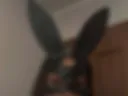 In a leather mask
