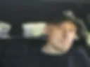 There's a face in the car.