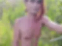 Naked in the grass!