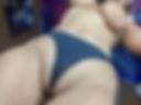 Cameltoe with blue panty