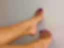 blue toe nails