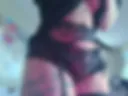 Black lingerie with garterbelt