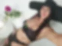 black underwear, stockings, hat