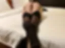 On the crib in stockings with her butt up