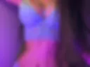 In blue underwear