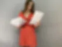 Cutie in red dress