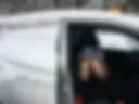In a car with an OPEN door