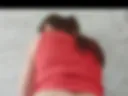 The butt is red from the spanking😜