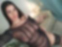 Black translucent bodysuit without underwear