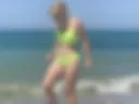 In a swimsuit)