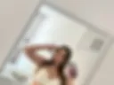 In white