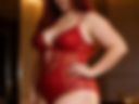 In sexy lingerie