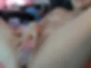 Cream in pussy with pump