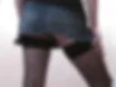 in a skirt