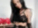 In black