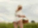 naughty bunny on the meadow