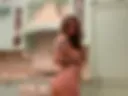I'm naked after a shower in the kitchen 