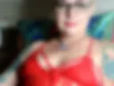 in red