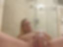 Mature Blonde Bathroom Play