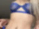 Gorgeous photos in blue lingerie