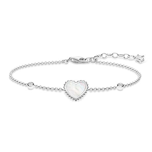 THOMAS SABO BRACELET HEART (WHITE)