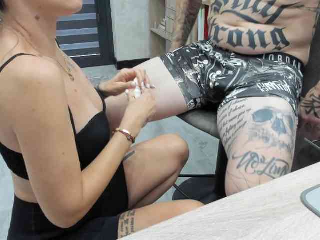 tattoo-couple webcam