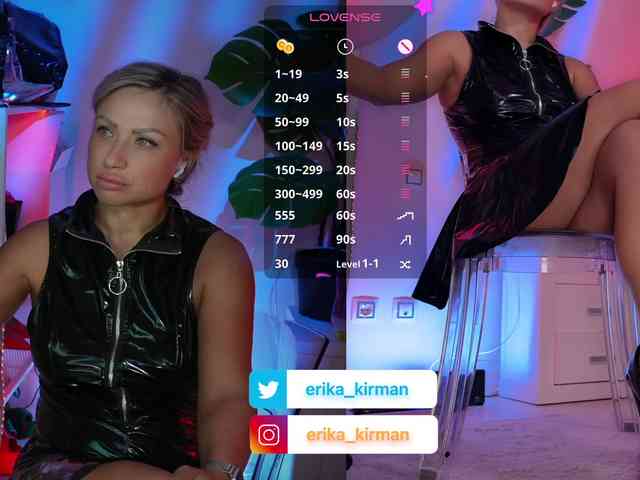 Erika_kirman's cam show statistics and live stream