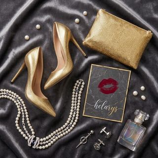 Golden High Heels