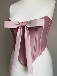 Pink Satin Corset